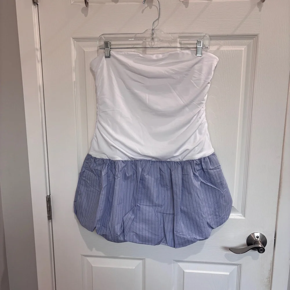 Anthropologie NIA Janay Strapless Bubble Mini Dress - Picture 6 of 9